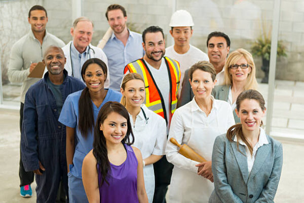 Group of people in different occupations Group of people in different occupations